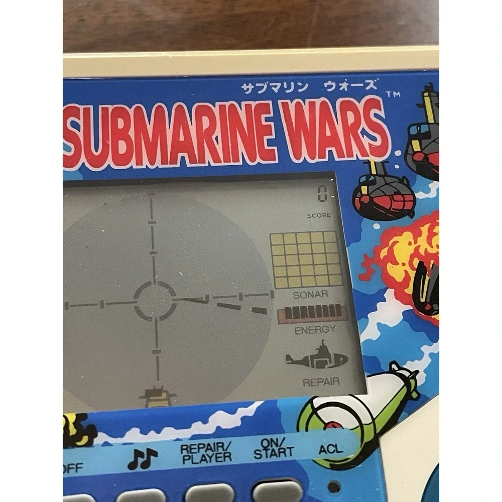 Sega Submarine Wars Game Vision Portable Handheld Console Tested